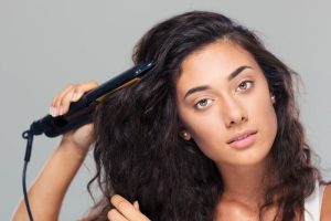 hair straightening brush vs flat iron